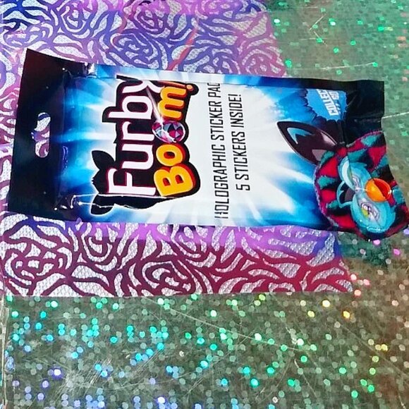 1 [NEW] FURBY STICKERS PACK HOLOGRAPHIC Y2K 90's STYLE COLLECTIBLE STICKERS - Picture 2 of 3